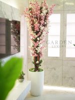 Artificial White & Pink Cherry Blossom Tree