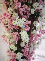 Artificial White & Pink Cherry Blossom Tree