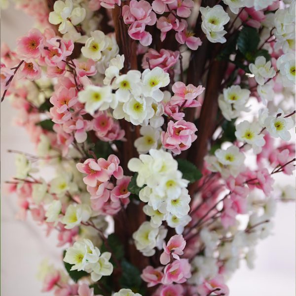 Artificial White & Pink Cherry Blossom Tree